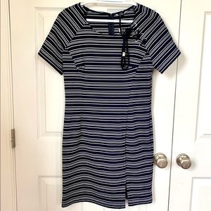 Striped Sharagano Dress